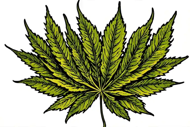 Healing Dance Workout Weed Leaf