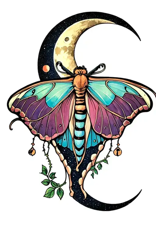 Luna Moth Moon