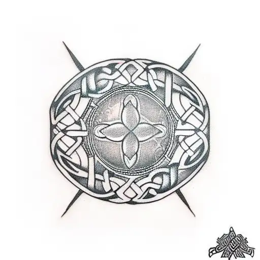 Celtic Old School Blackout Geometric