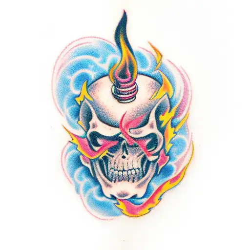 Fuck Cancer Phrase Written With Flames