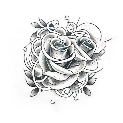 Da Vinci Black Rose And Vines