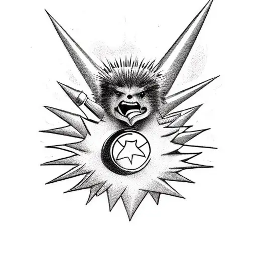 An Agressive Porcupine That Holds A Military Man-portable Air-defence System