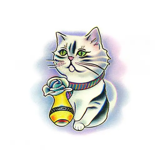 Cat Dancing With Rose