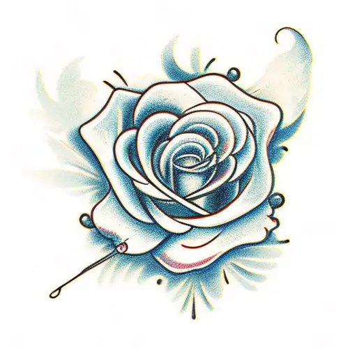 Rose And Butterfly And Hummingbird