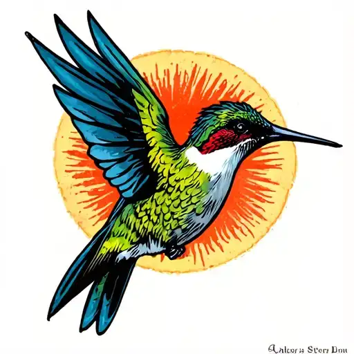 Old School Hummingbird