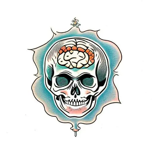 Skeleton With A Human Brain