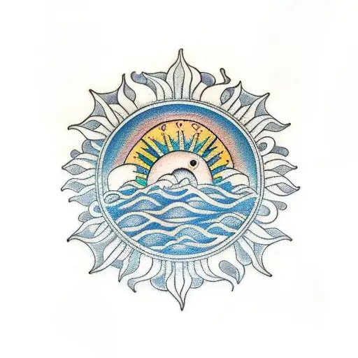 Sun And Moon And Tree Of Life