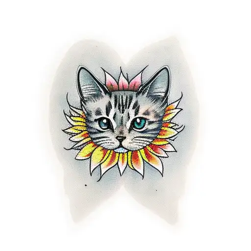 Sunflower Cat