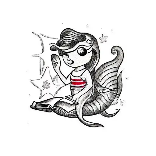 Bookworm Mermaid