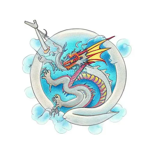 Dragon With Artwork