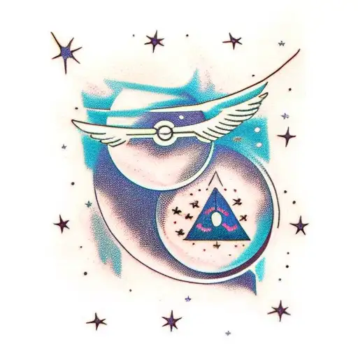 Teenager Lying Arms Crossed On The Moon