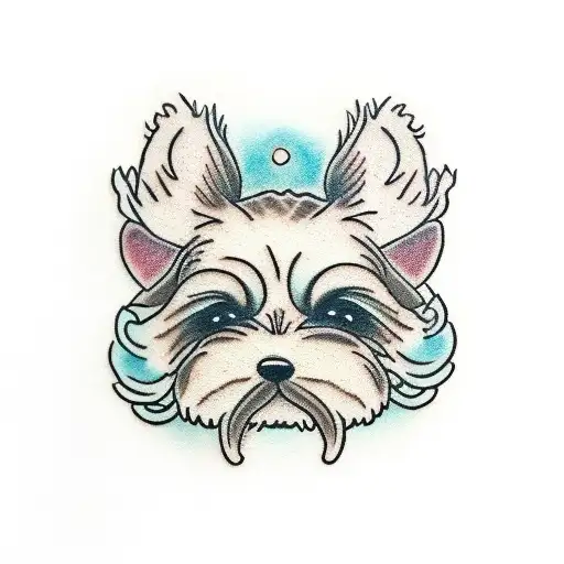 Fluffy Brown Dog Thats Boxing