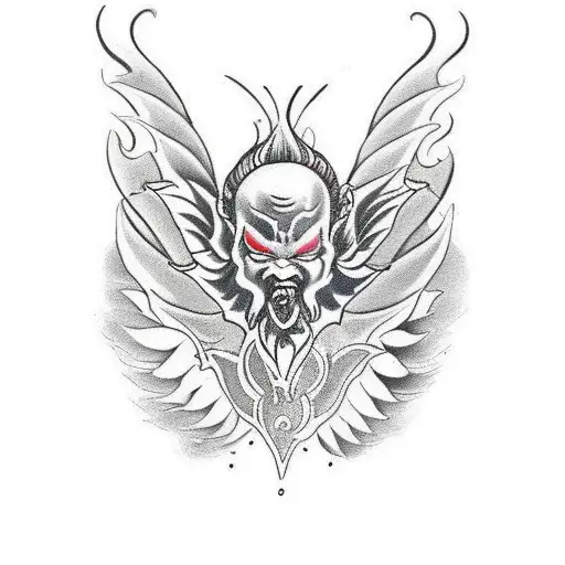 Lotus Flower Demon Wings