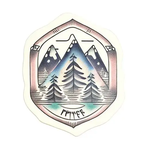 Camping Forest Runes