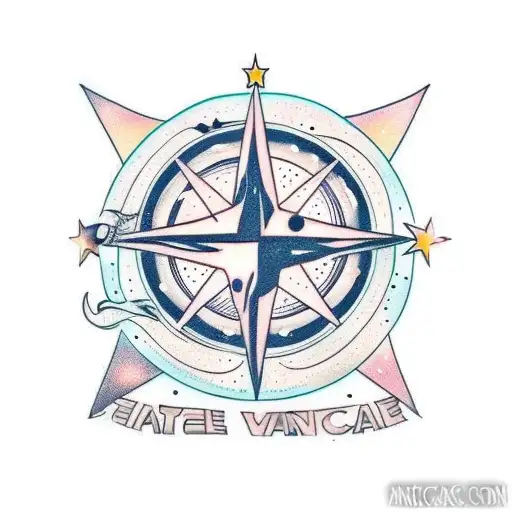 Moon With Face And Starry Sky