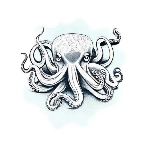 Octopus Evil Strong Dark Power Fight On Schoukder