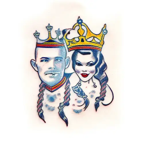 King And Queen Card
