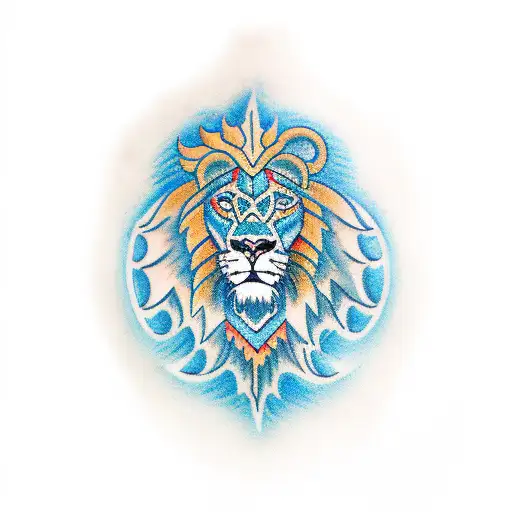 Lion Ojos Azules