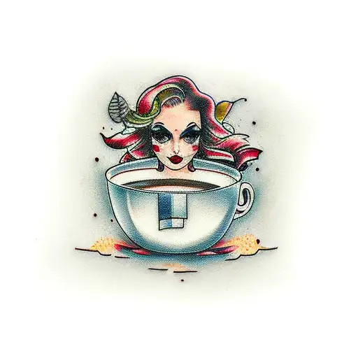 Coffee Bathtub Woman