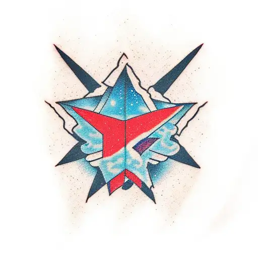 Mountain With Three Stars