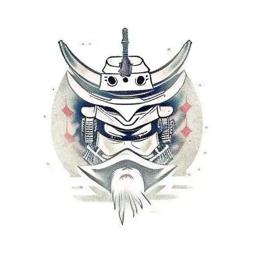 Elmo As A Samurai Warrior In Cyberpunk Style