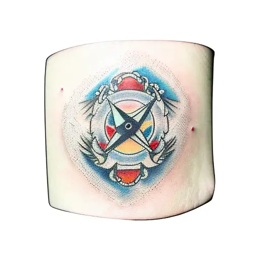 Water Creation On The Wrist That Connects With Cracken On Forearm