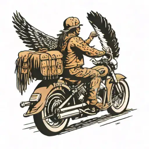 Indian Scout Motorcycle Driving Down Shenandoah Country Road