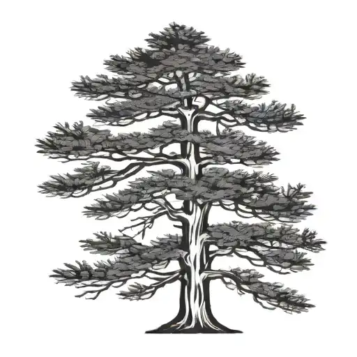 Cedar Tree Silhouette With A Whippoorwill