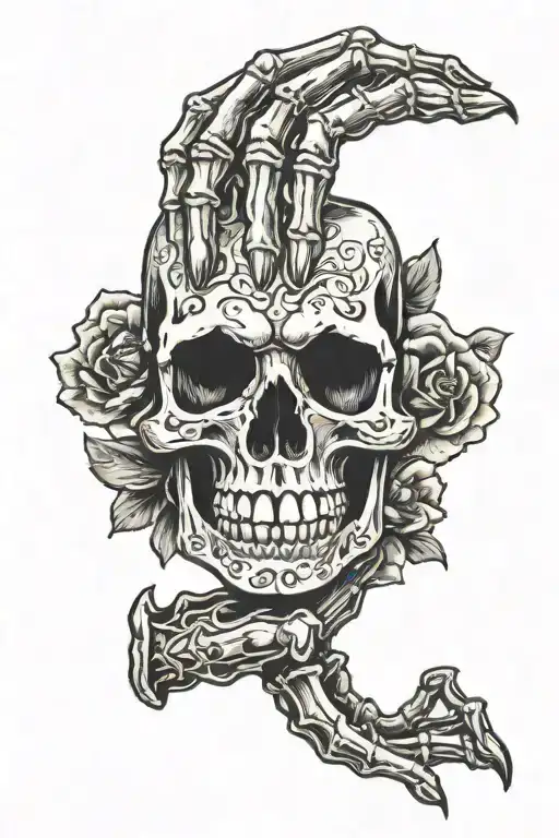 Skeleton Hand Shaka