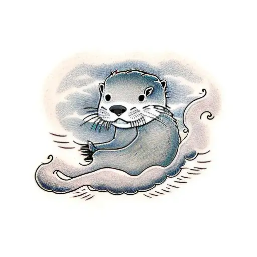 Otter On A Cloud