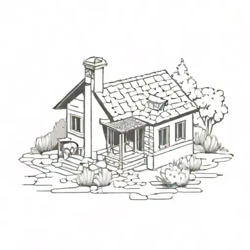 Isometric Lebanese Traditional House