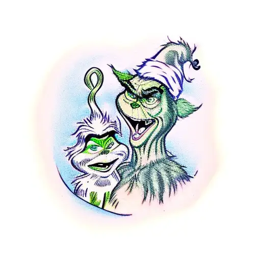 The Grinch And Daughter Happy