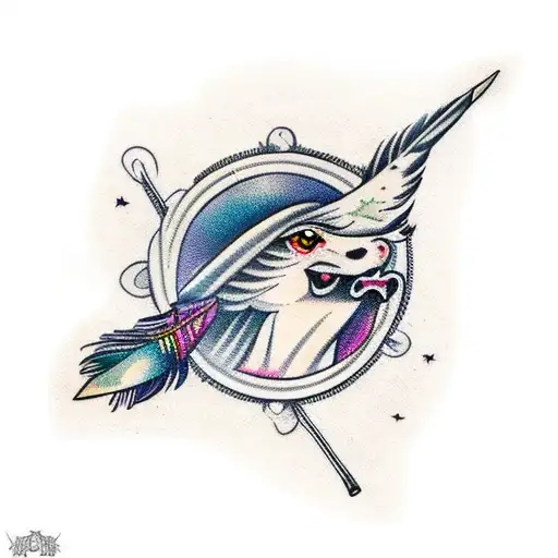 Feather With Horse Inside