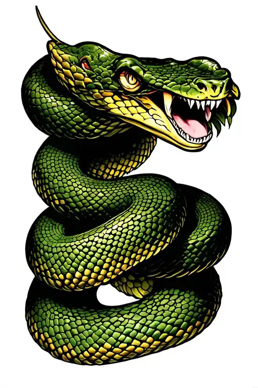 Gucci Snake Tattoo Design