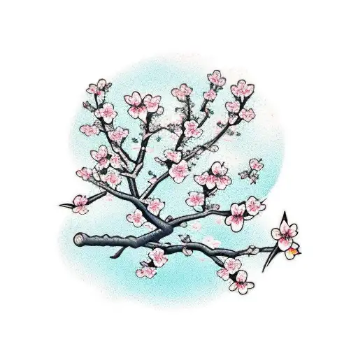Cherry Blossom Tree Cyber Sigil
