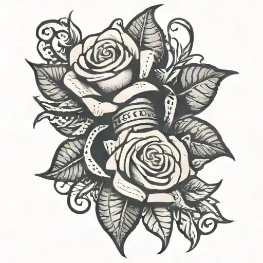 Tnt Dynamite With Rose Wrapped