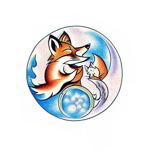 A Moon And A Fox