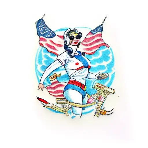 Astronaut Pinup Girl