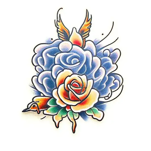 Western Cowboy Pin Up Flowrs