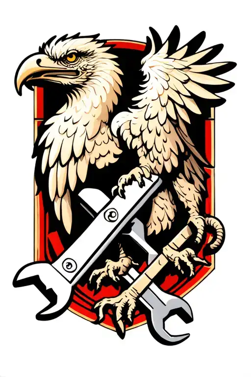 Griffin Carrying A Wrench