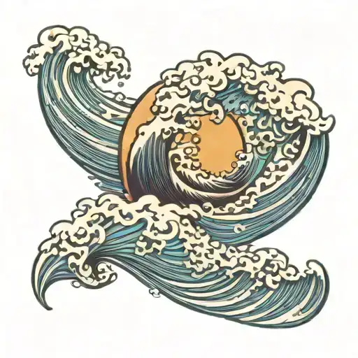 Ocean Waves With Fearless Written Jn The Middle