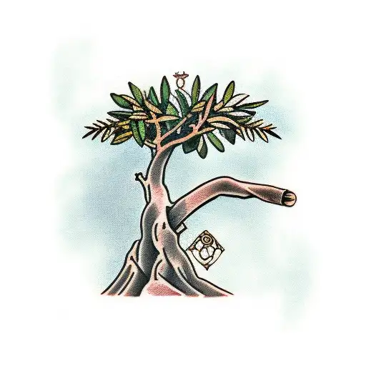 Olive Tree With Roman Pillar Armband