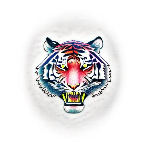 Tiger Face With Heart