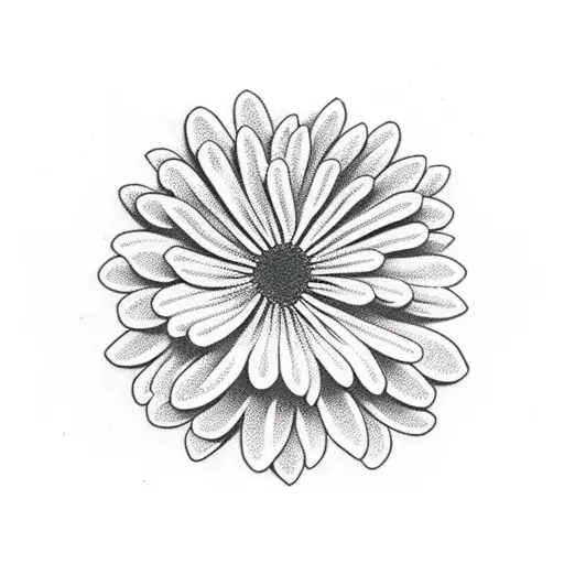 Chrysanthemum And Tree