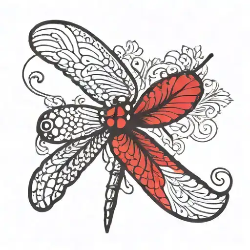 Dragonfly Perched On Semi Colon Symbol Morphing