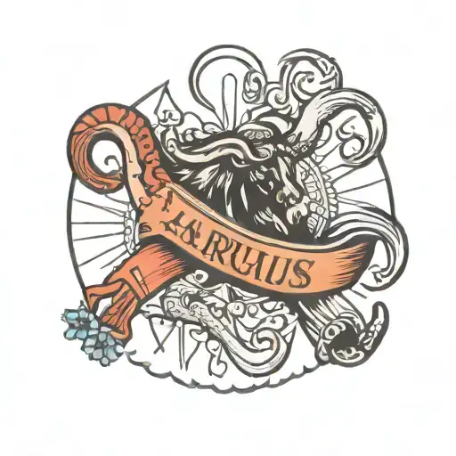 Taurus And Aquarius Cancer Ribbon