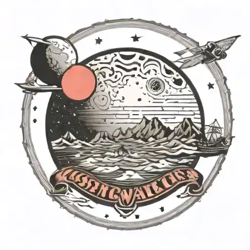 Costco Warehouse On The Moon With A Heart Made