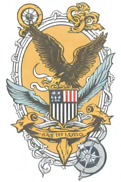 Eagle Anchor And Us Navy