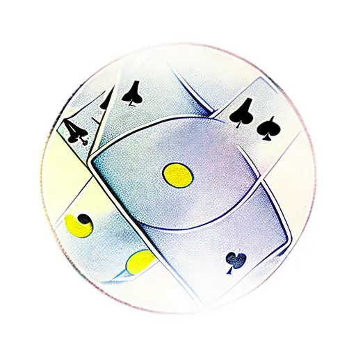Roulette With Poker Chips With 4 Aces