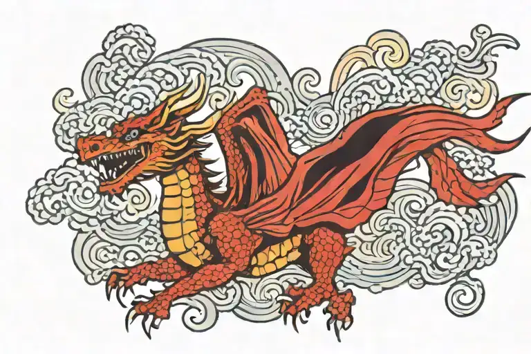 Faity Riding Flying Dragon